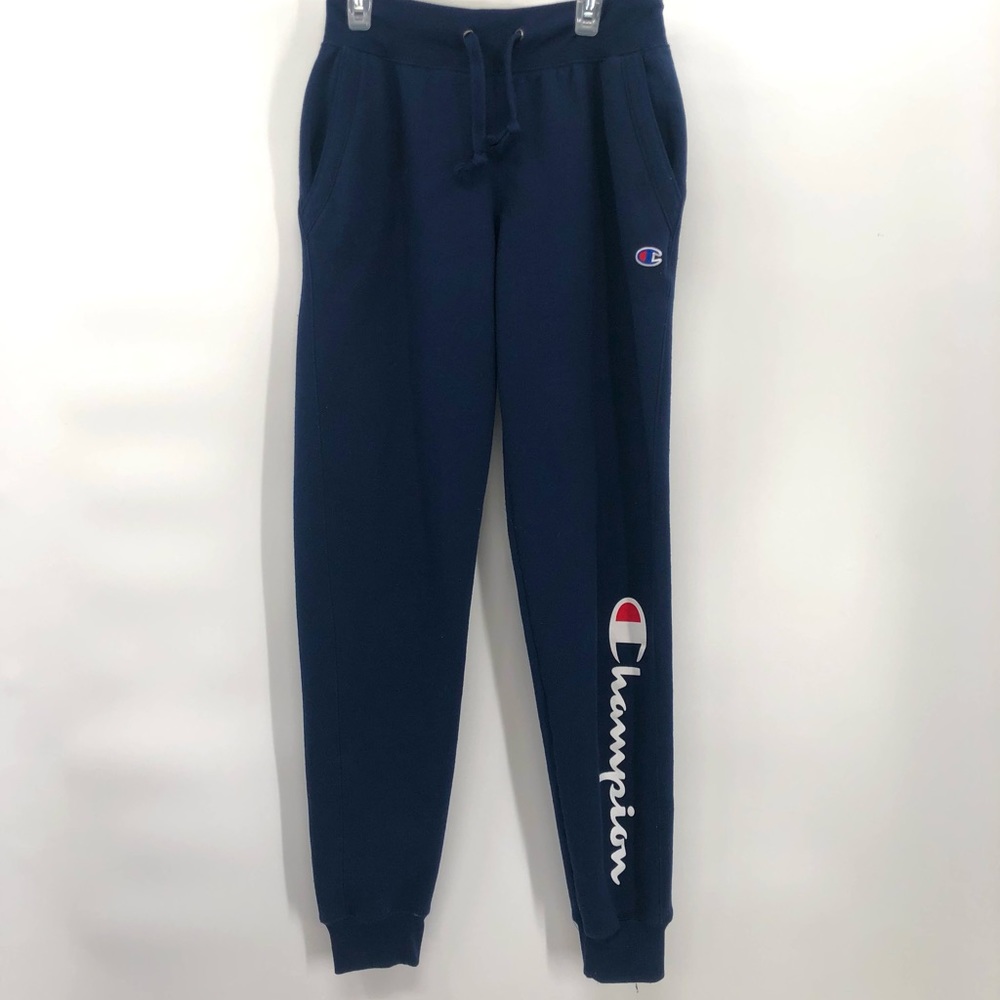 Champion authentic athletic wear navy blue joggers